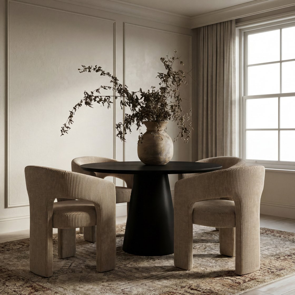 Bibury curved back dining chair