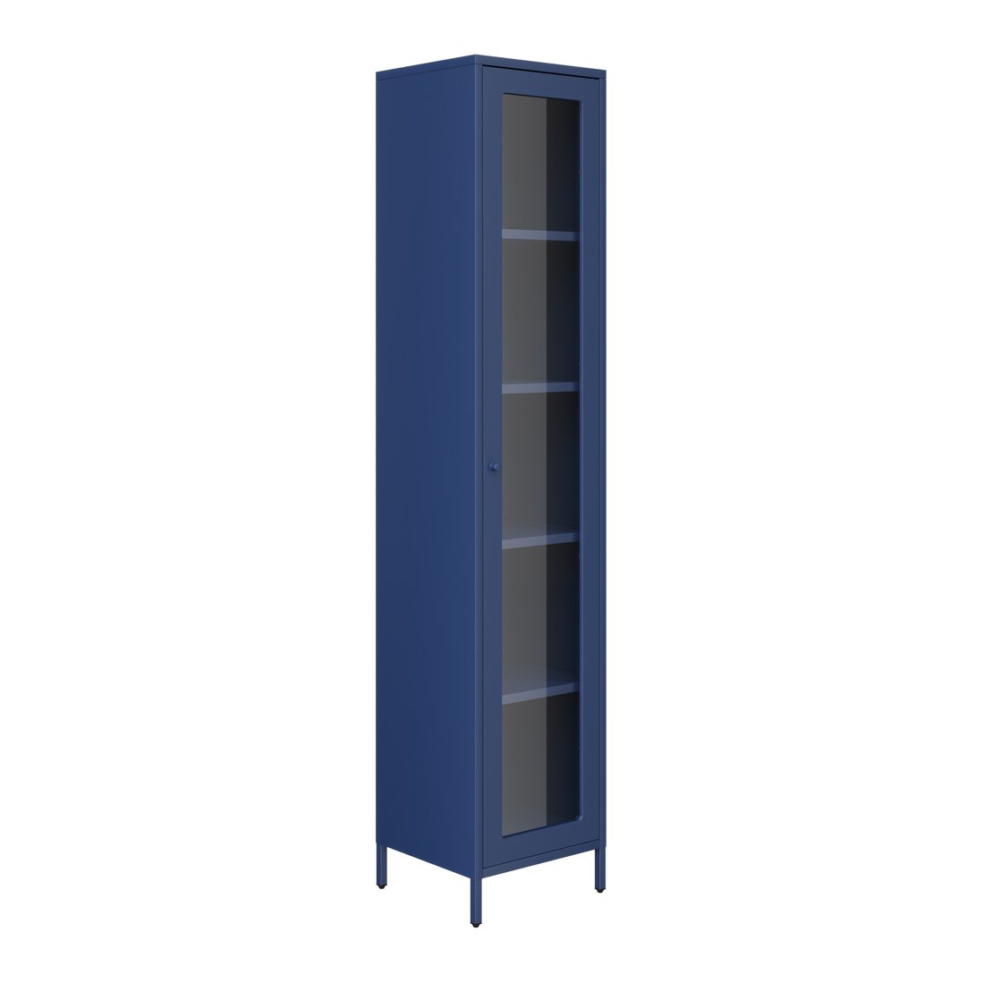 Bigbury steel display unit in Classic Blue
