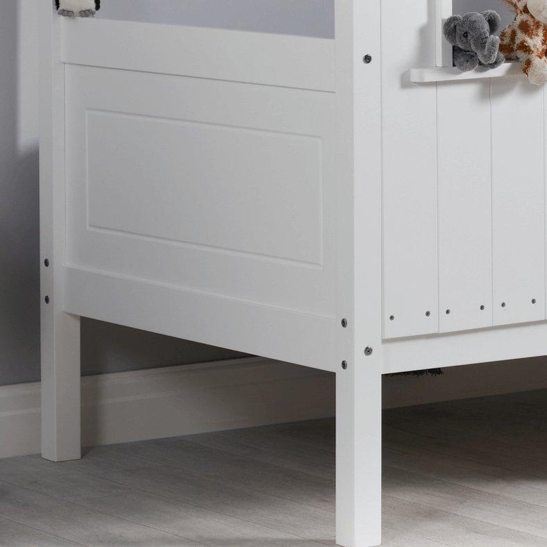 Treehouse Wooden White Toddler Bed - Hover