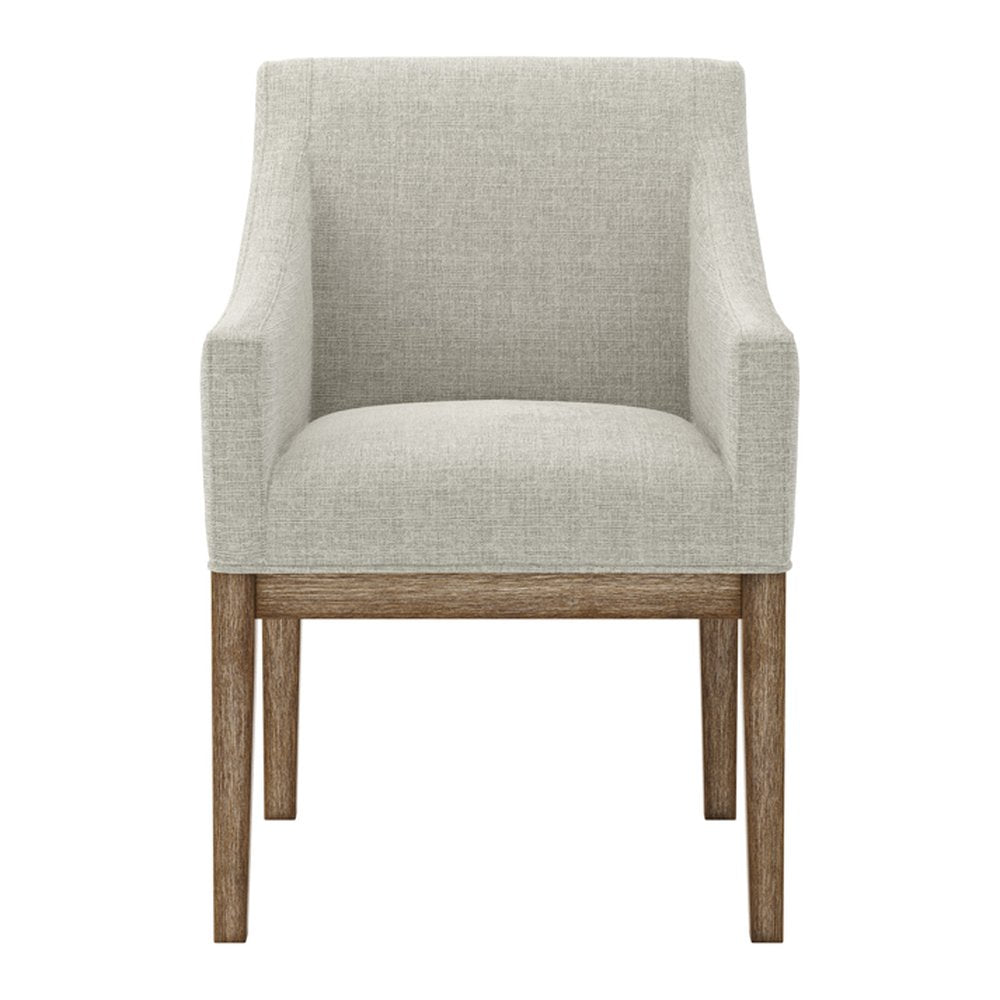 Bisley linen effect dining chair with arms