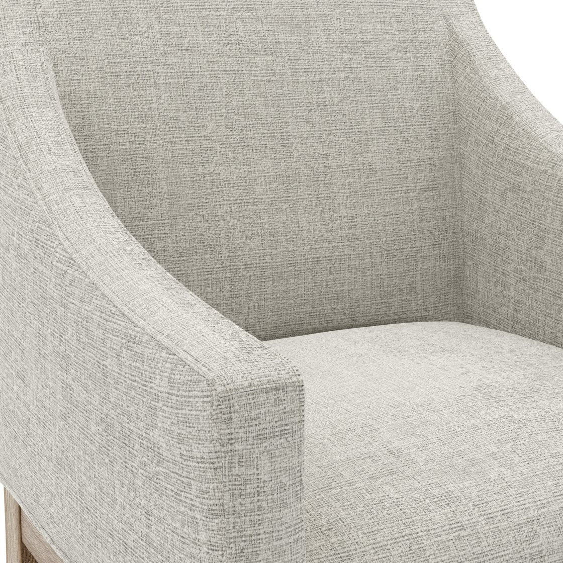 Bisley linen effect dining chair with arms