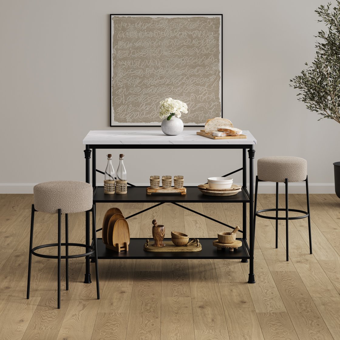Bledington boucle counter stool