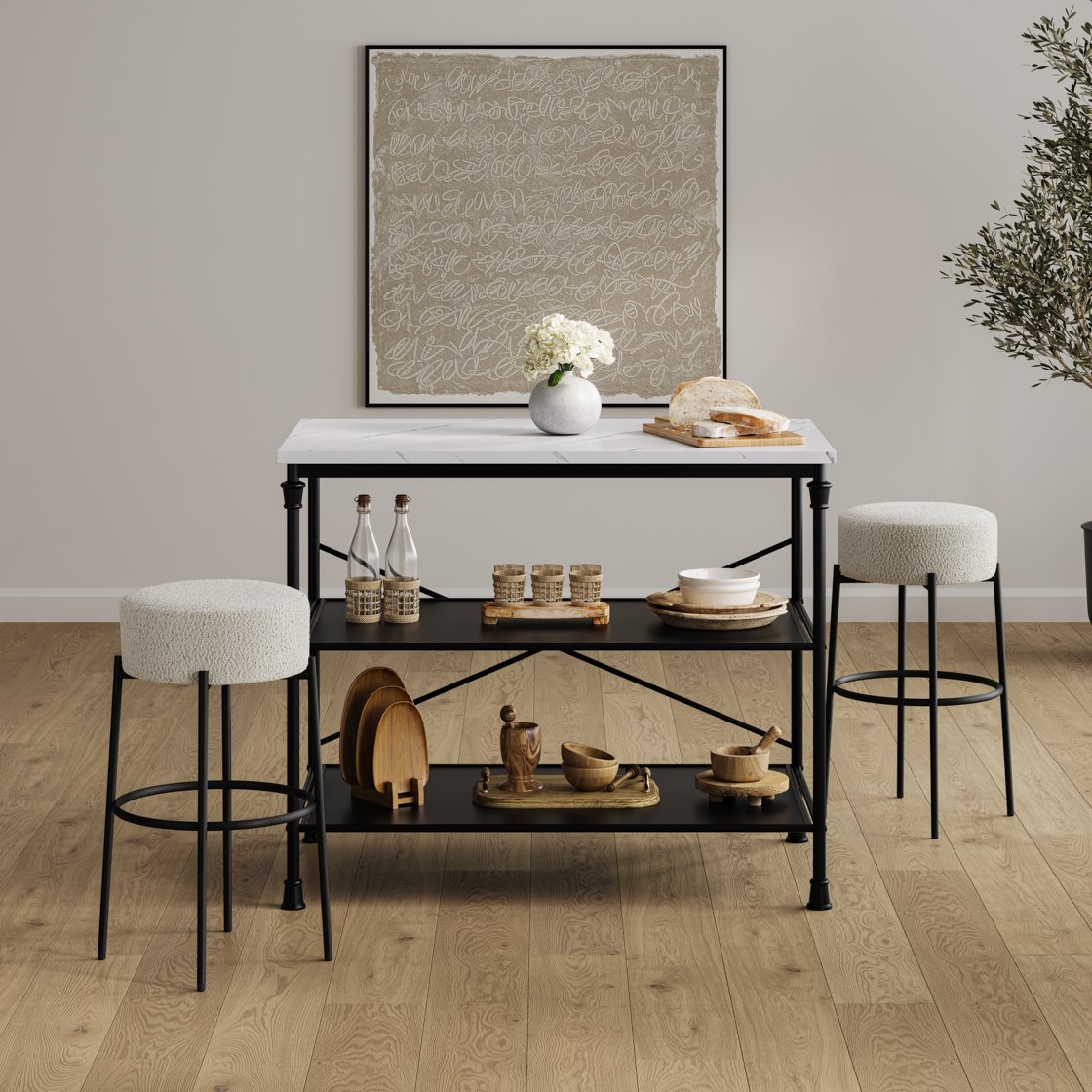 Bledington boucle counter stool