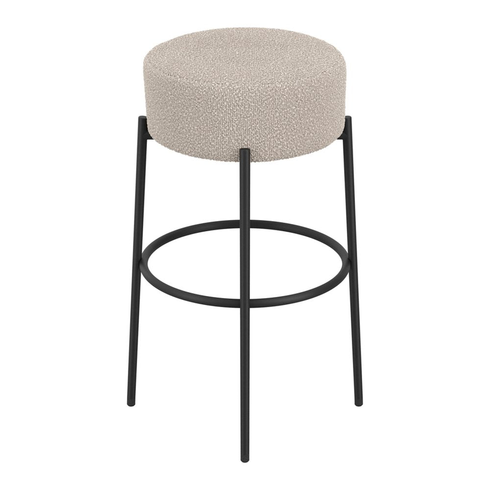 Bledington boucle counter stool in Buff