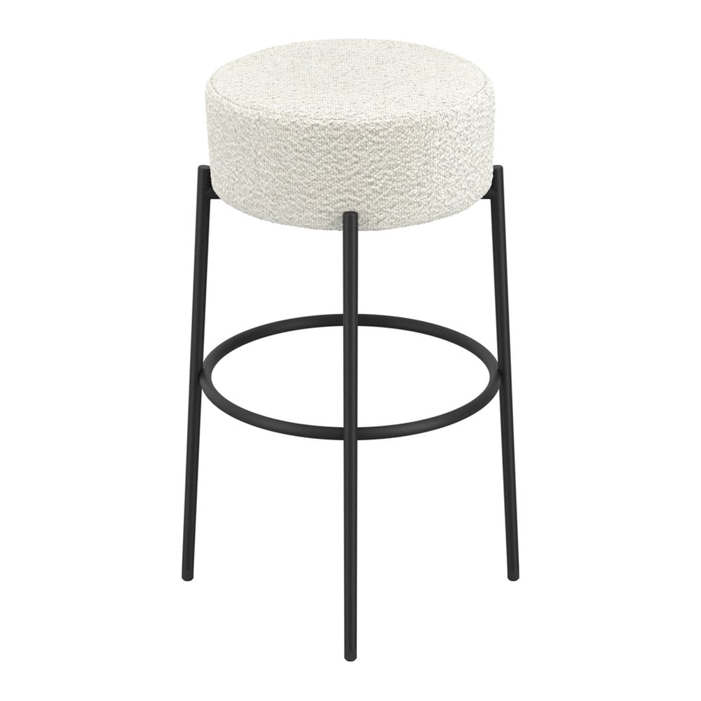 Bledington boucle counter stool in Ivory