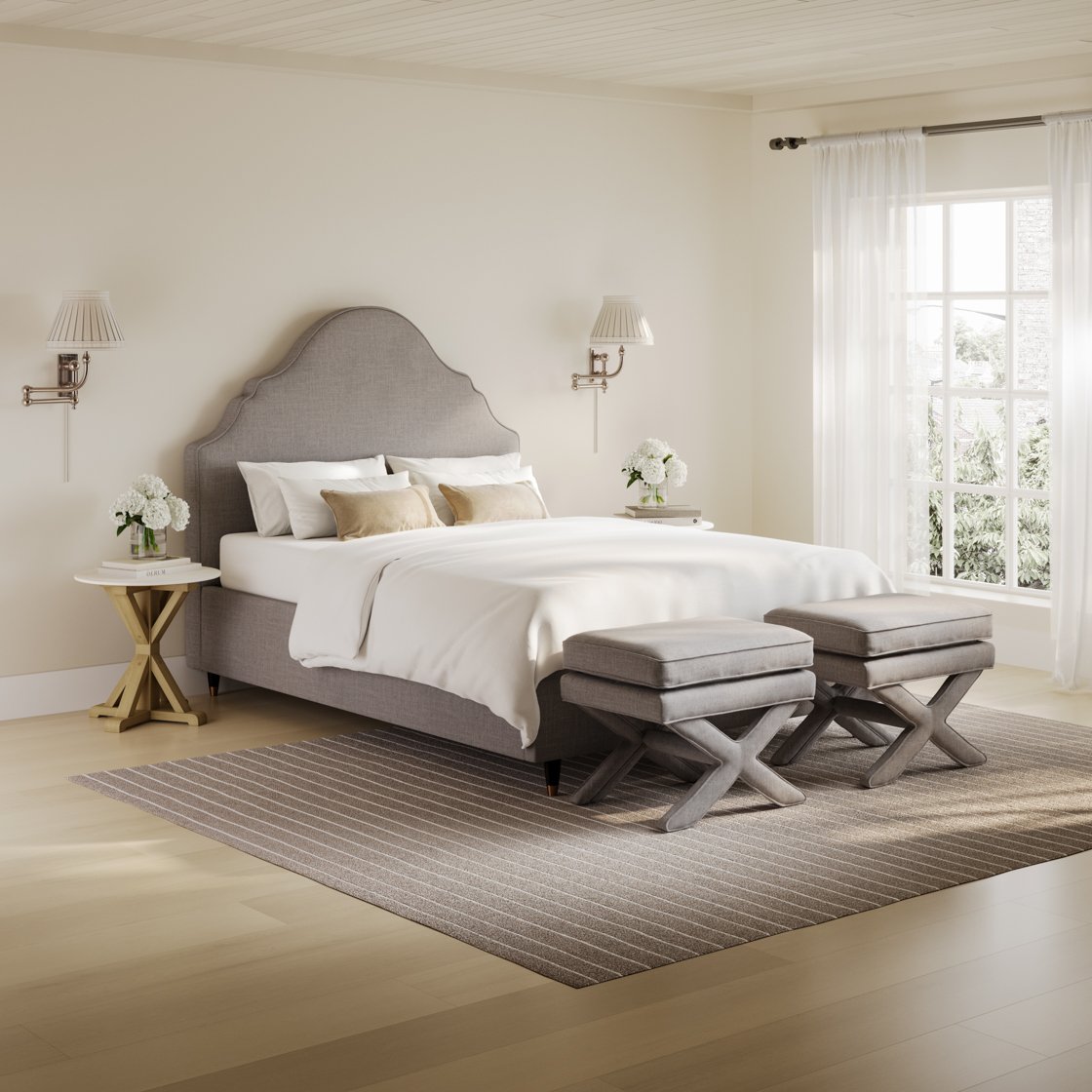 Borrowdale ornate upholstered bed