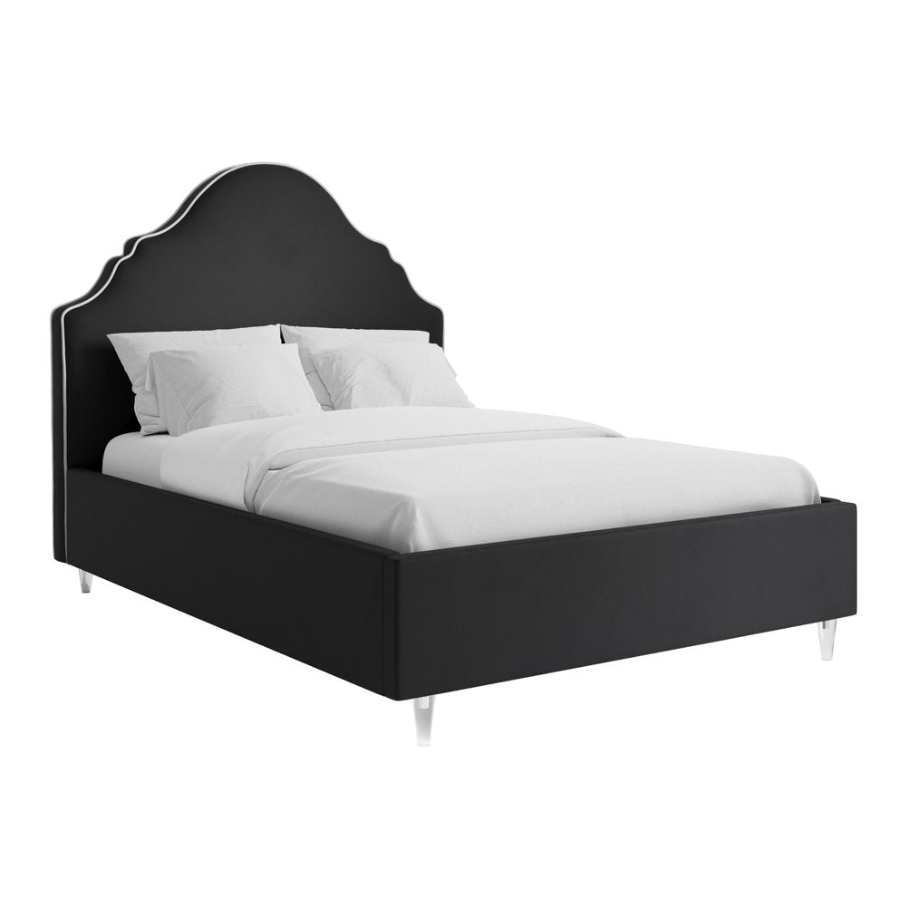 Borrowdale ornate upholstered bed in Onyx