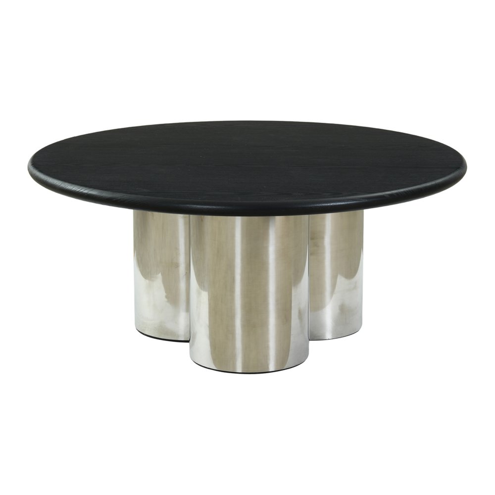 Bosham pillar leg coffee table in Black