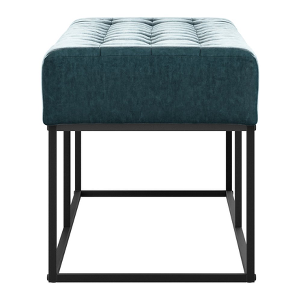 Braemar buttoned chenille bench