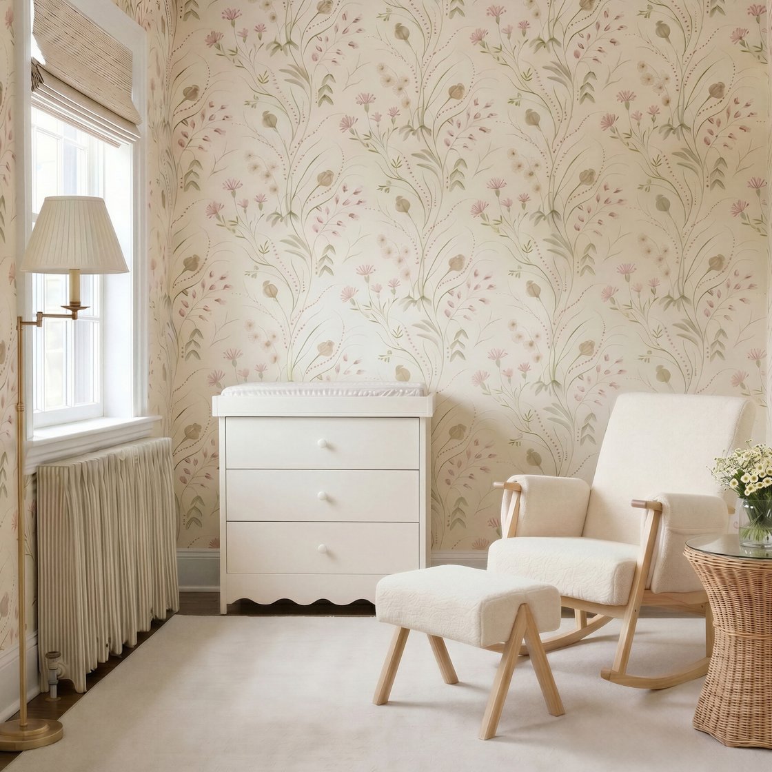 Bramble scalloped changing unit