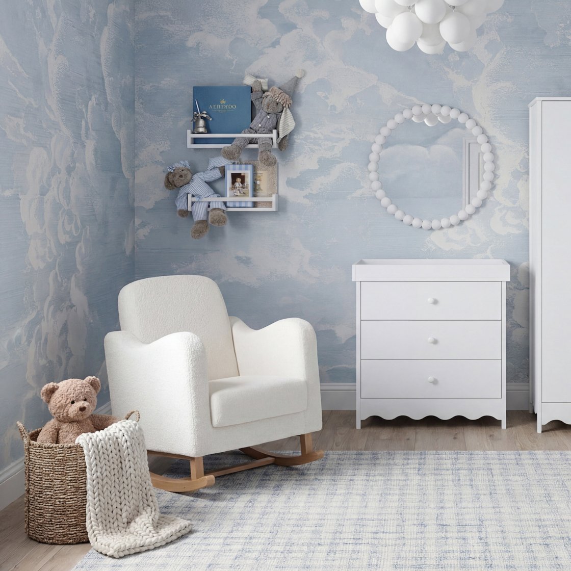 Bramble scalloped changing unit