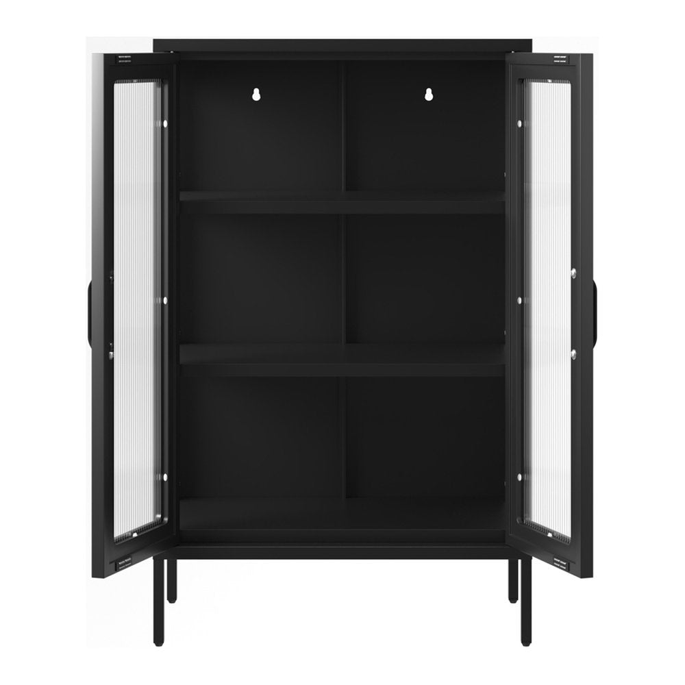 Branscombe reeded glass storage unit