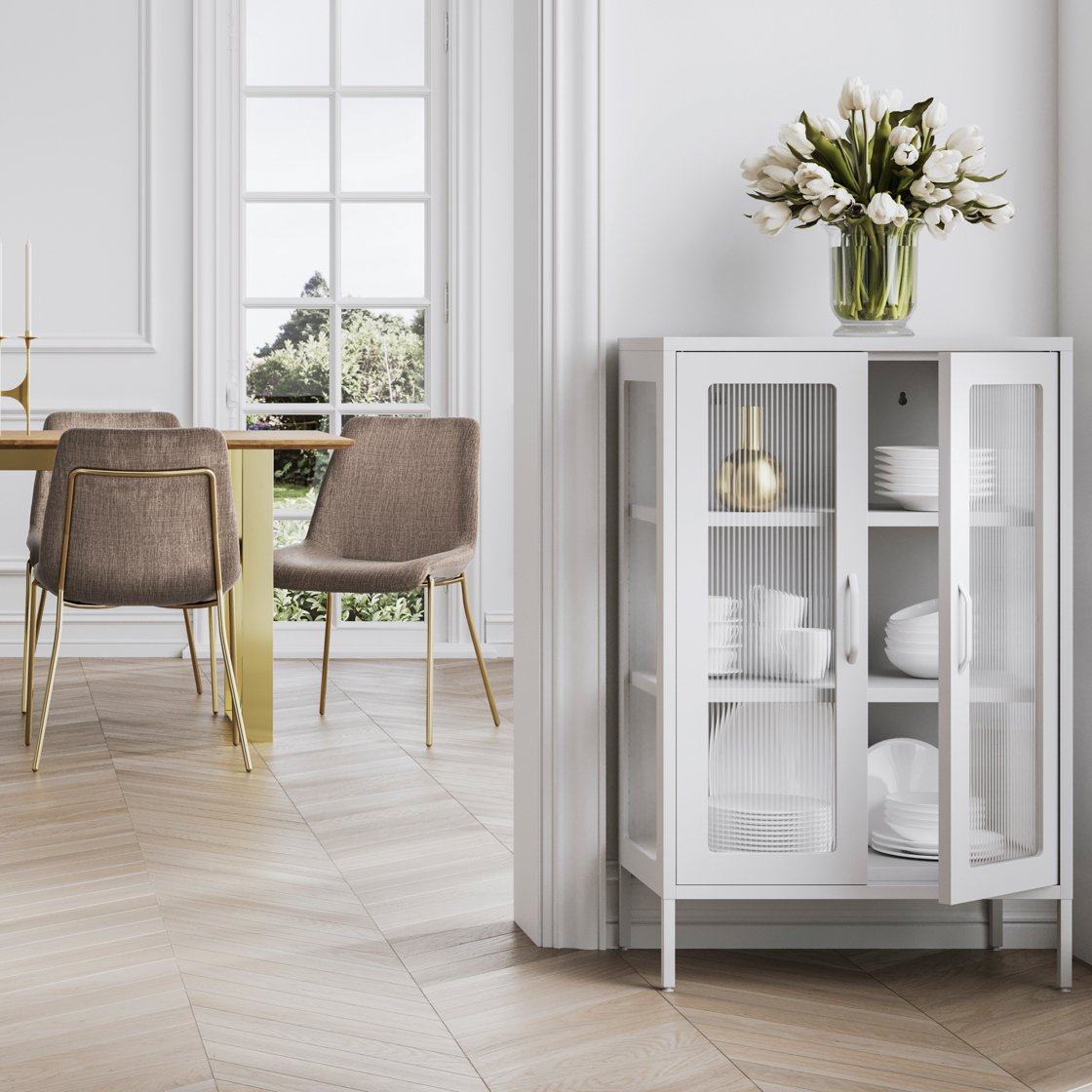 Branscombe reeded glass storage unit