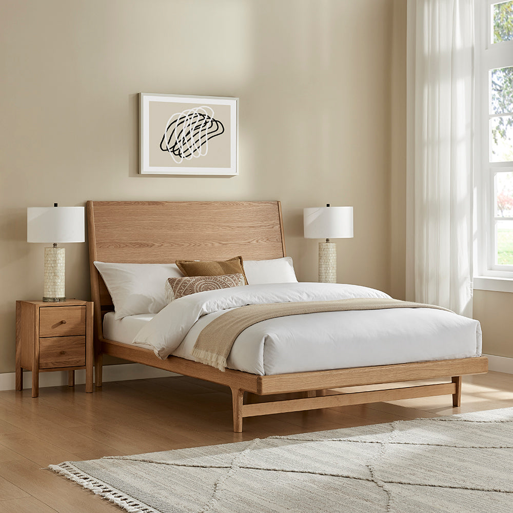 Briarwick Oak Panel Bed Frame in Oak – product view 1