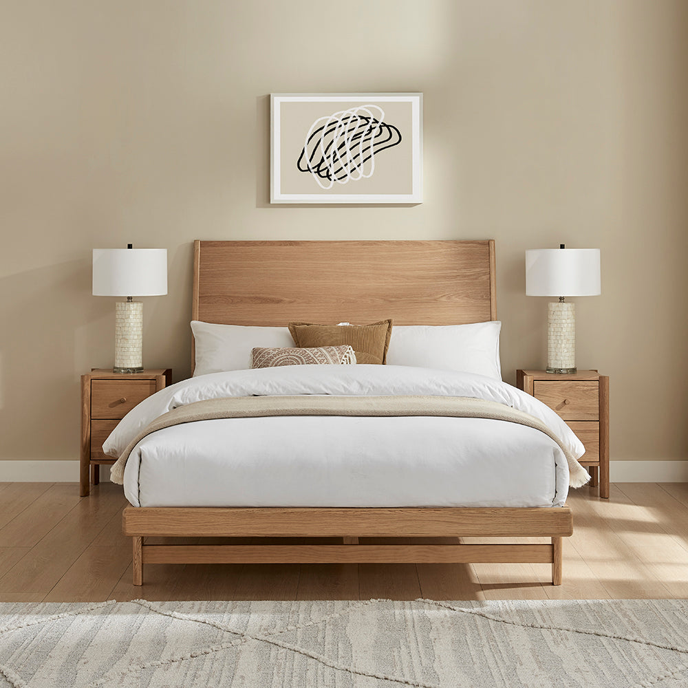 Briarwick Oak Panel Bed Frame in Oak – product view 2
