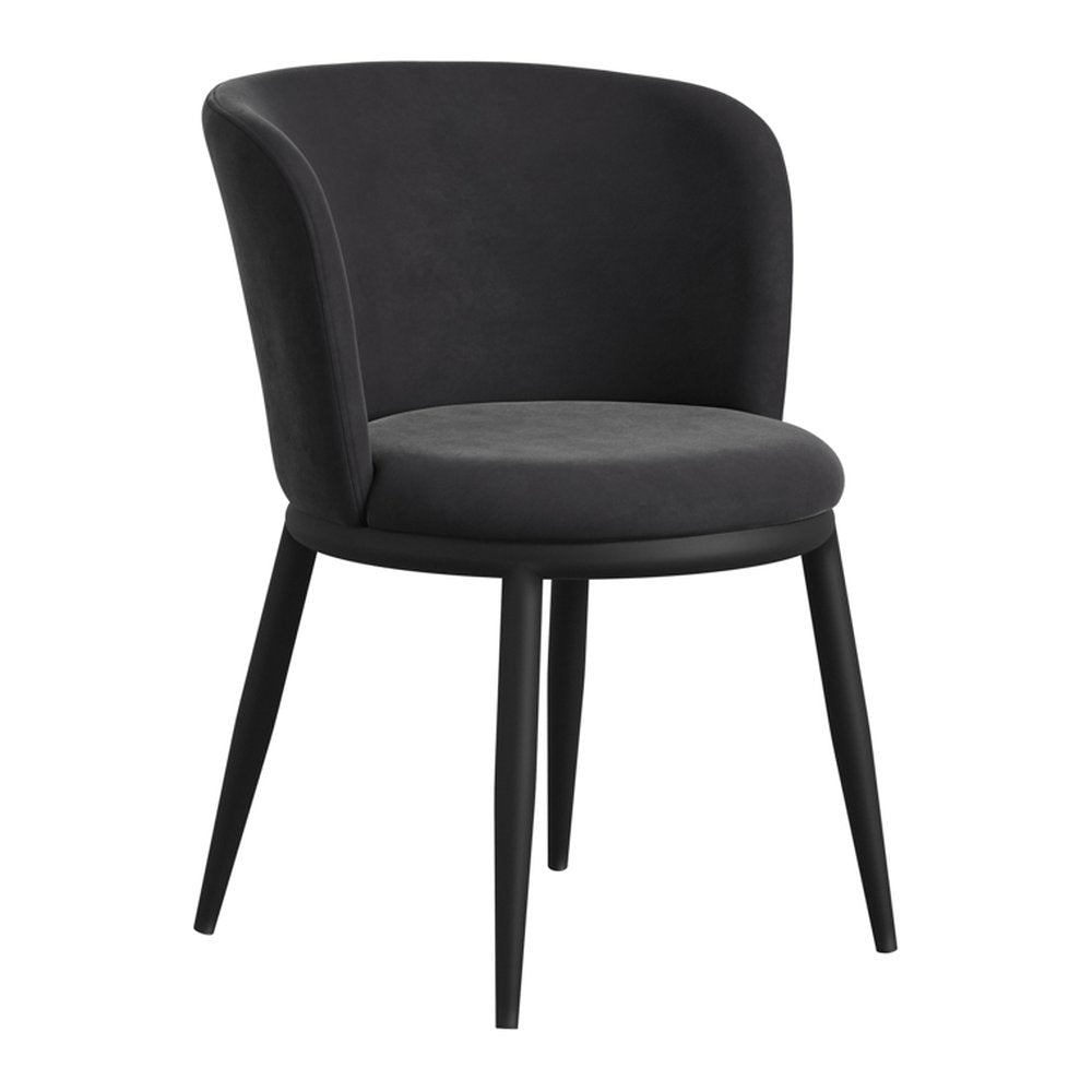 Broadway upholstered dining chairs in Black