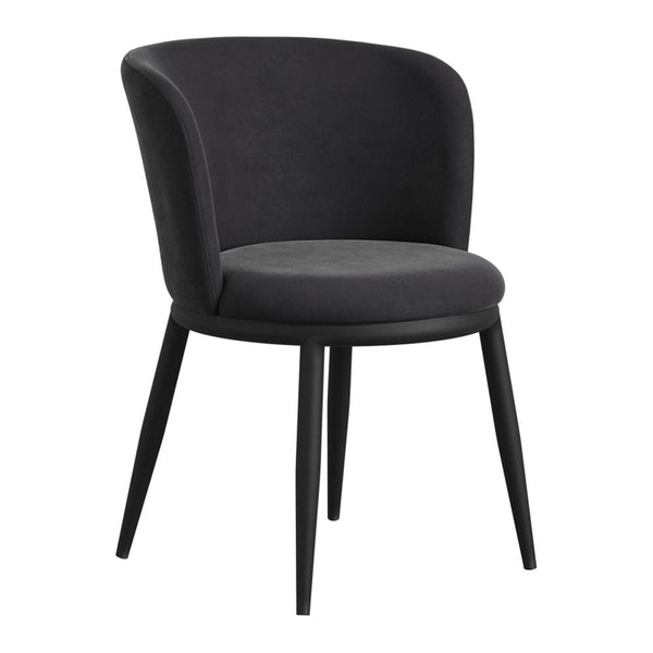 Broadway upholstered dining chairs in Black