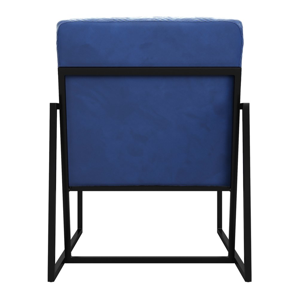 Bryanston velvet accent chair with chevron pattern