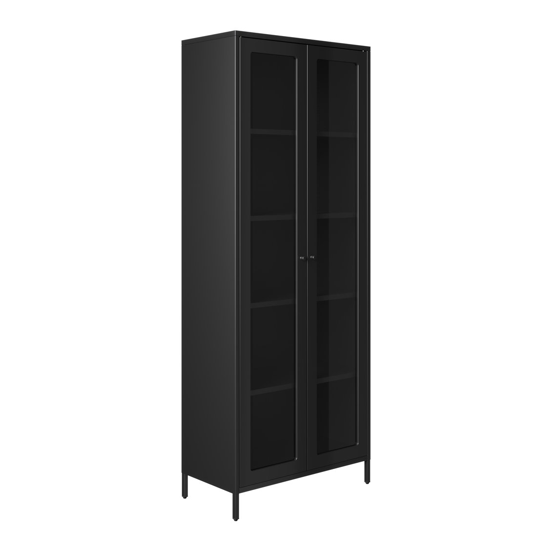Budleigh steel display unit in Black