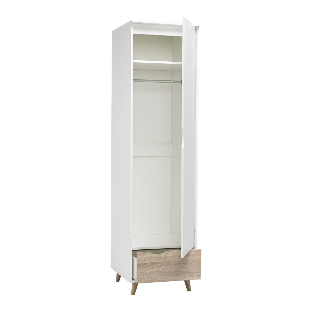 Burnham retro 1 door wardrobe