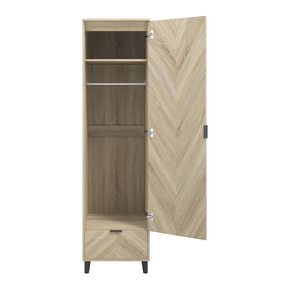 Burnham retro 1 door wardrobe
