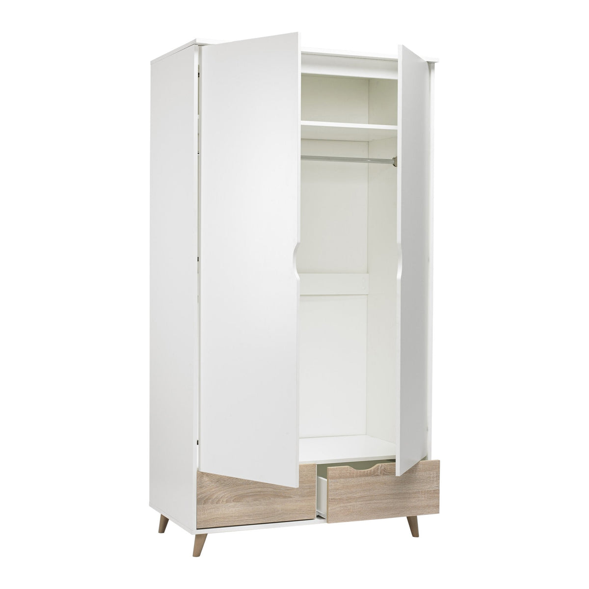 Burnham retro 2 door wardrobe