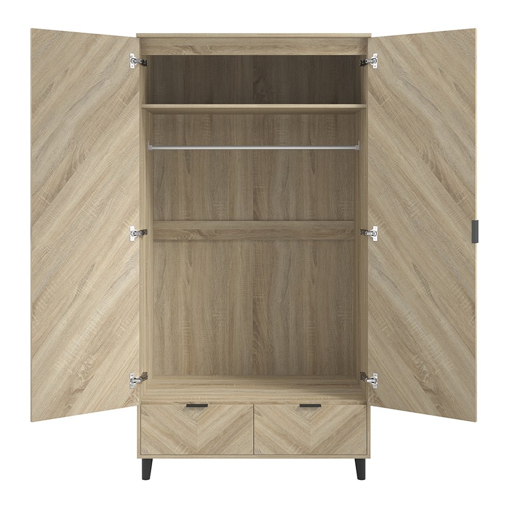 Burnham retro 2 door wardrobe
