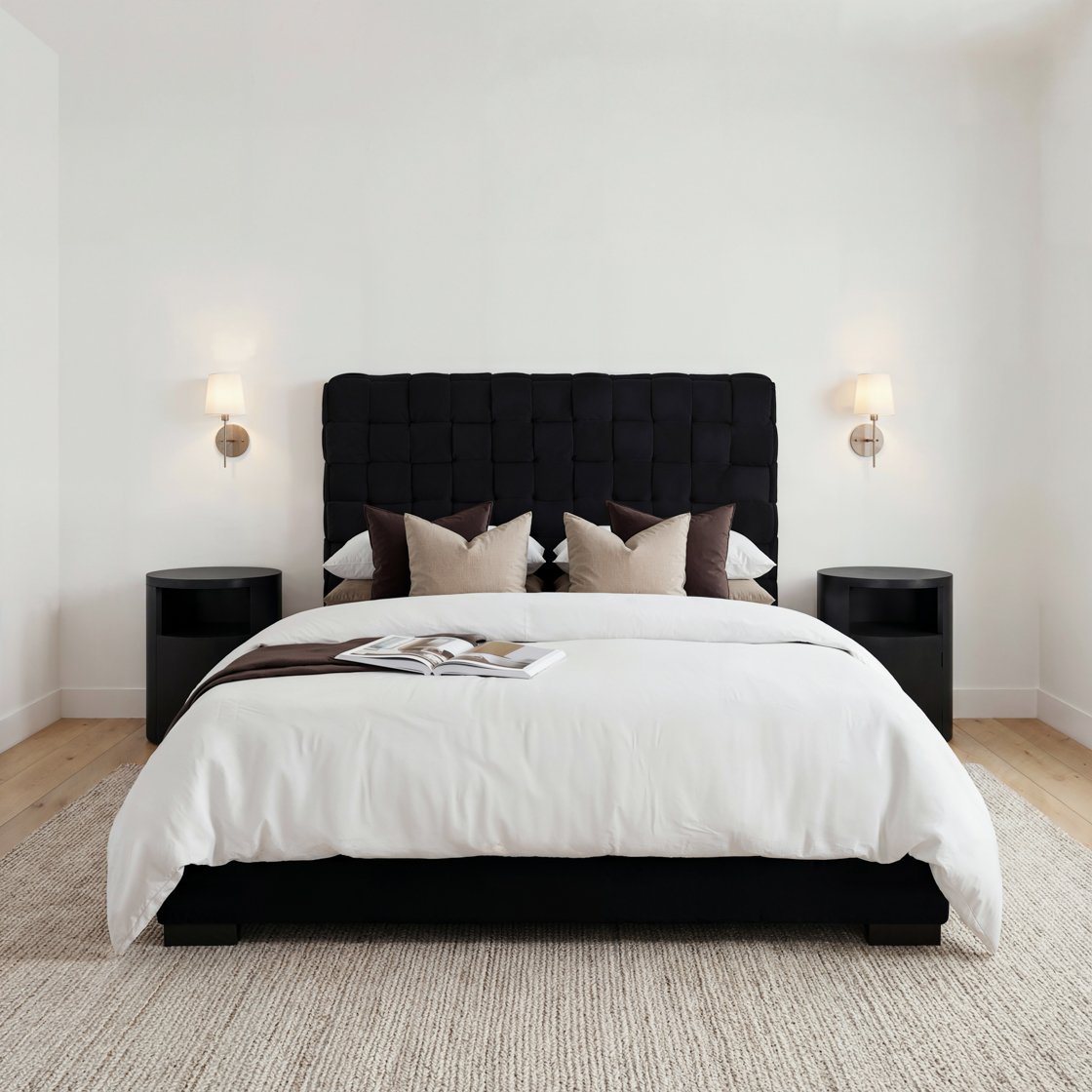 Buttermere woven velvet bed