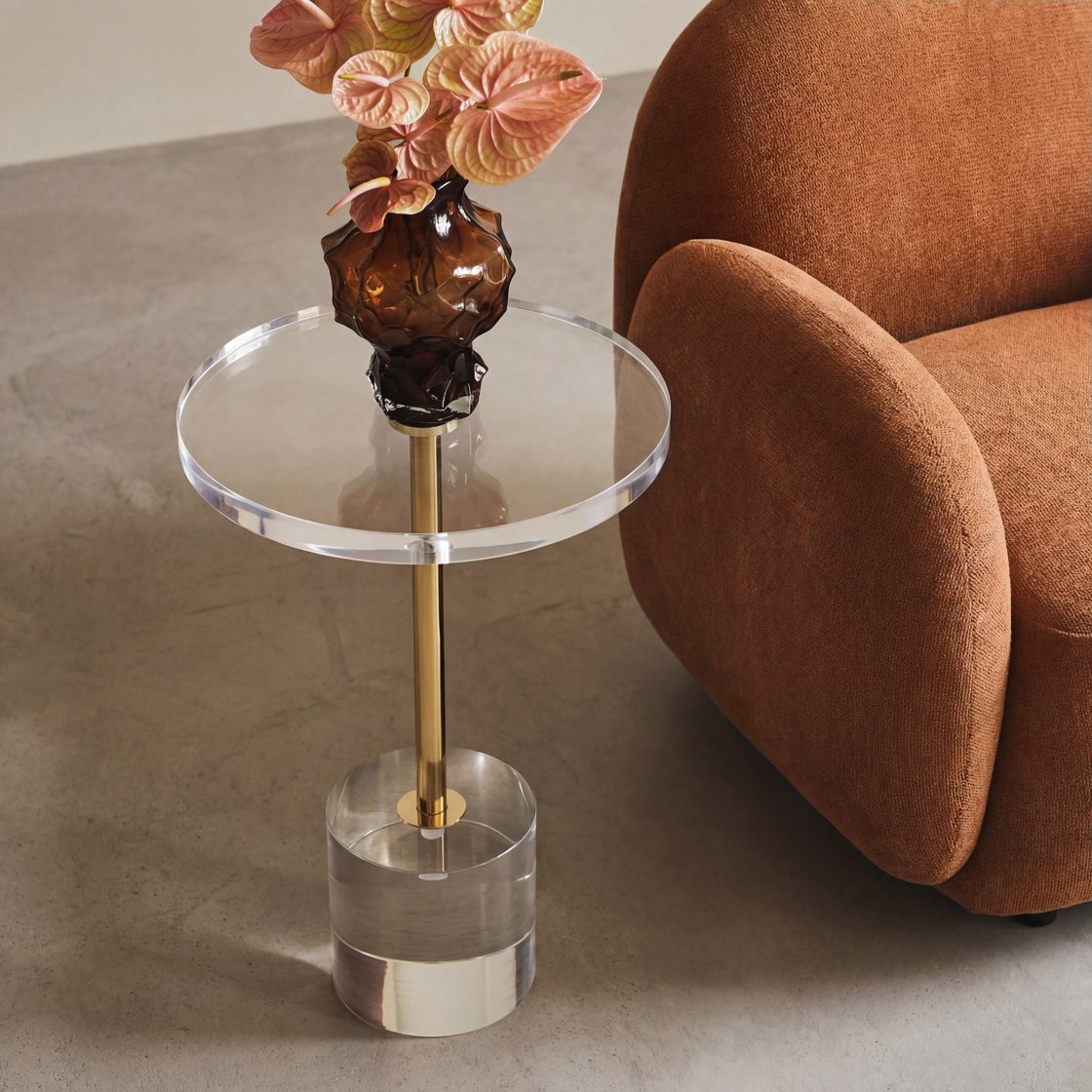 Cadgwith acrylic side table