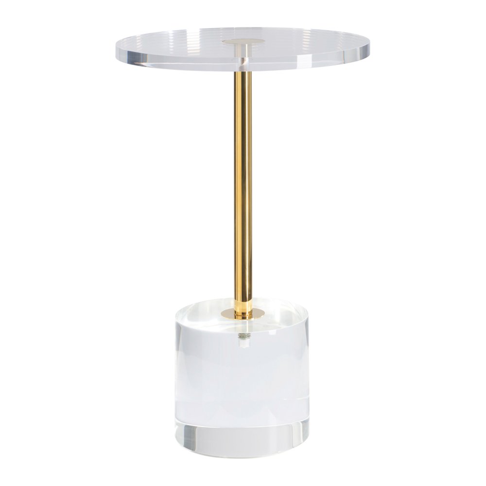 Cadgwith acrylic side table in Clear