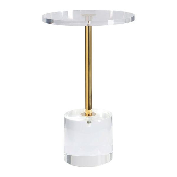 Cadgwith acrylic side table in Clear