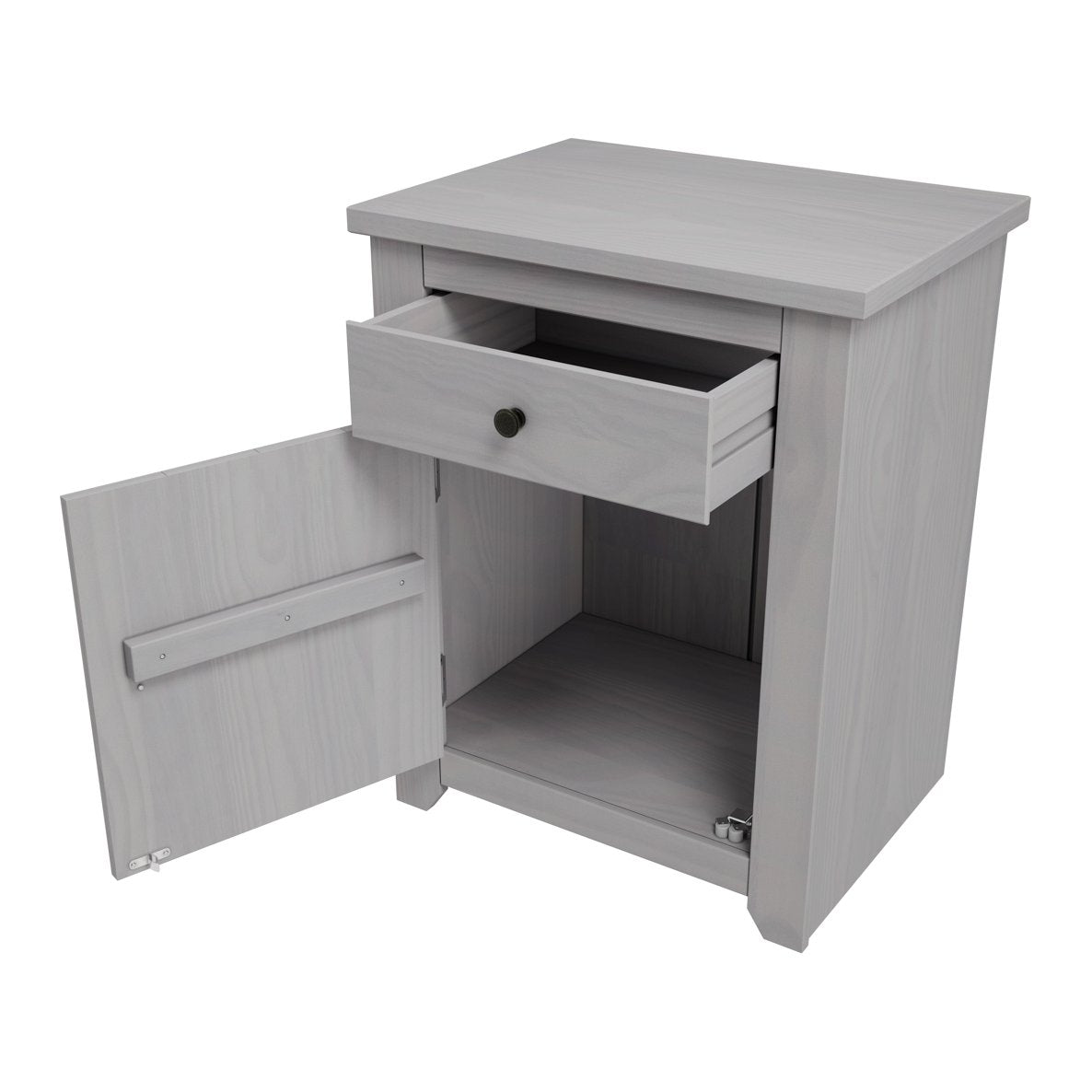 Castle washed wood bedside table