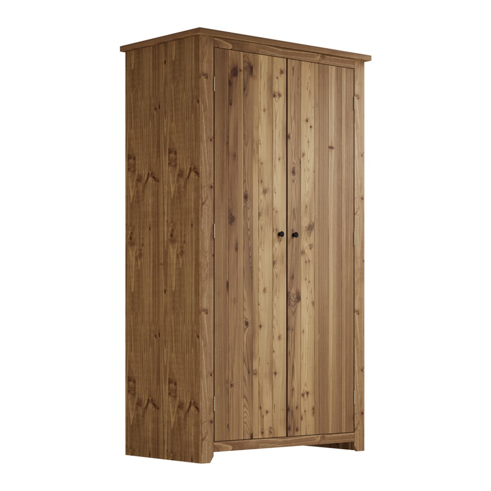 Castle wooden 2 door wardrobe in Pine