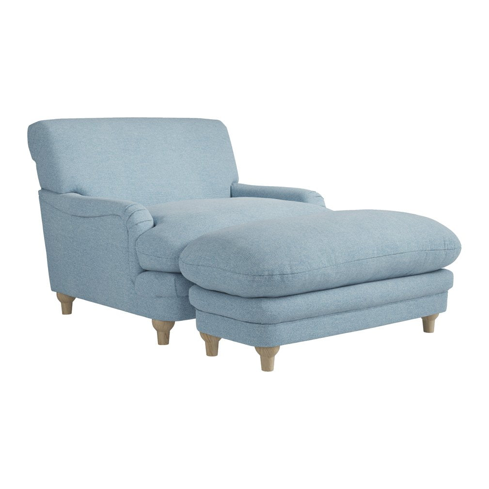 Chalcot chenille footstool