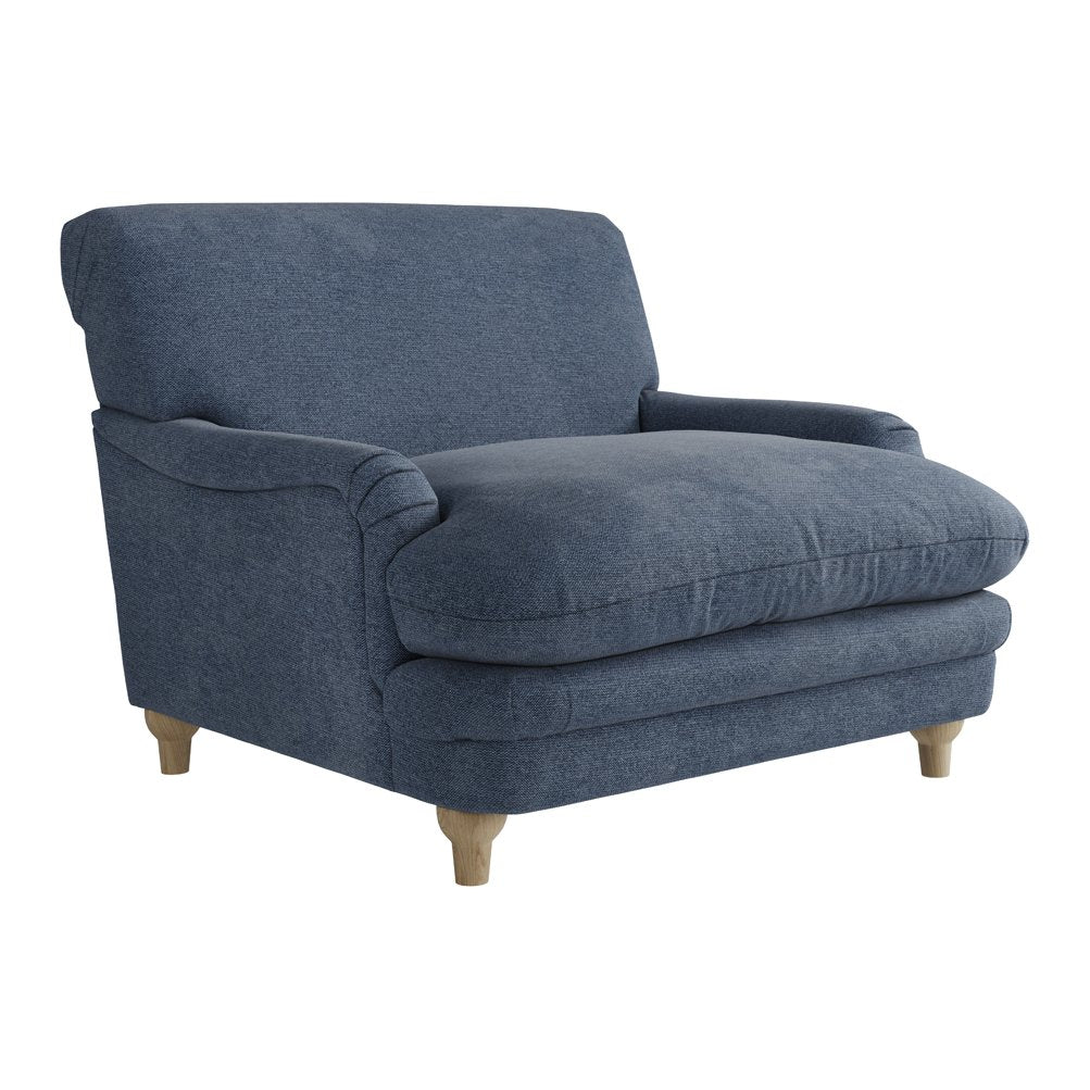 Chalcot snuggle chair in Denim Blue