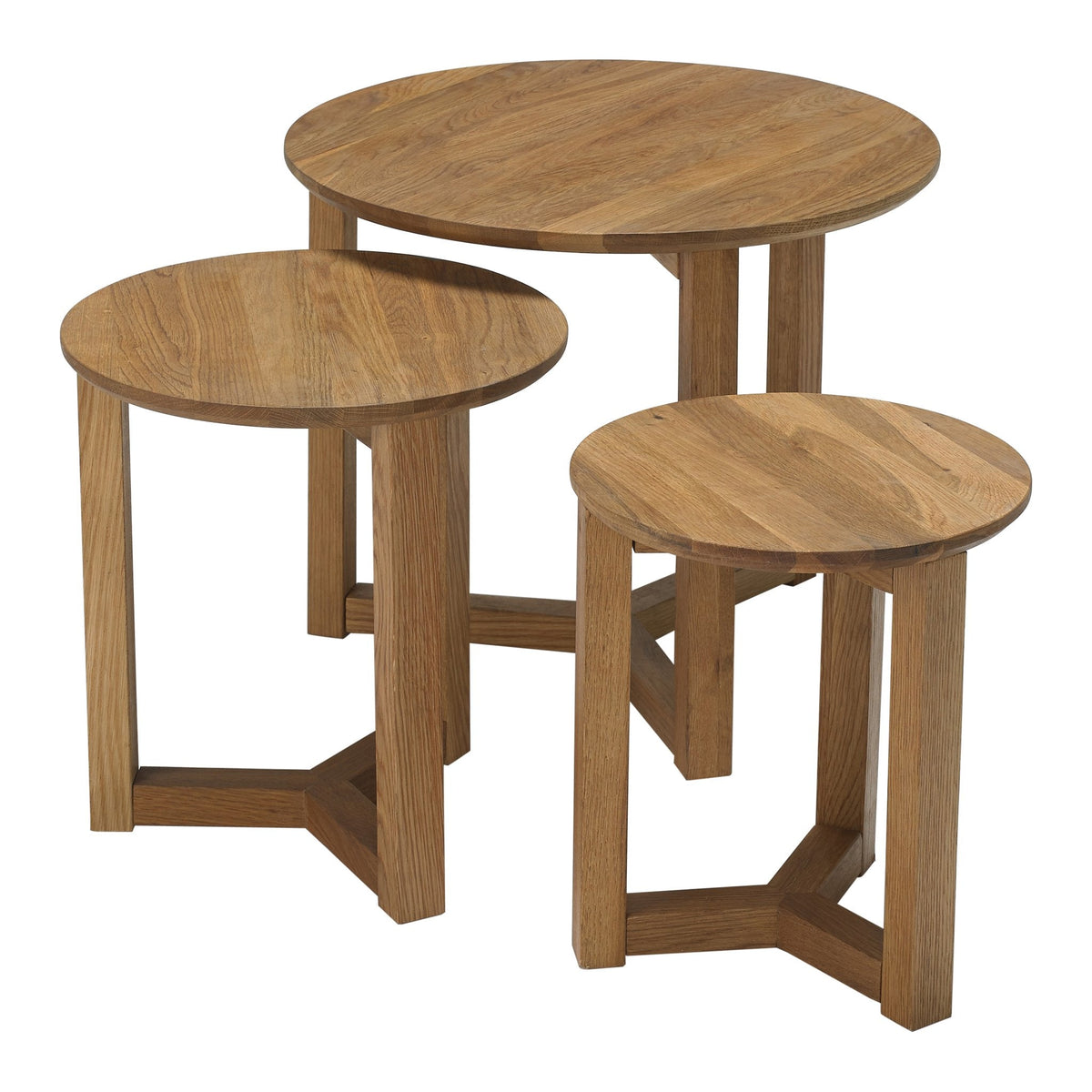 Charmouth wooden nest of tables