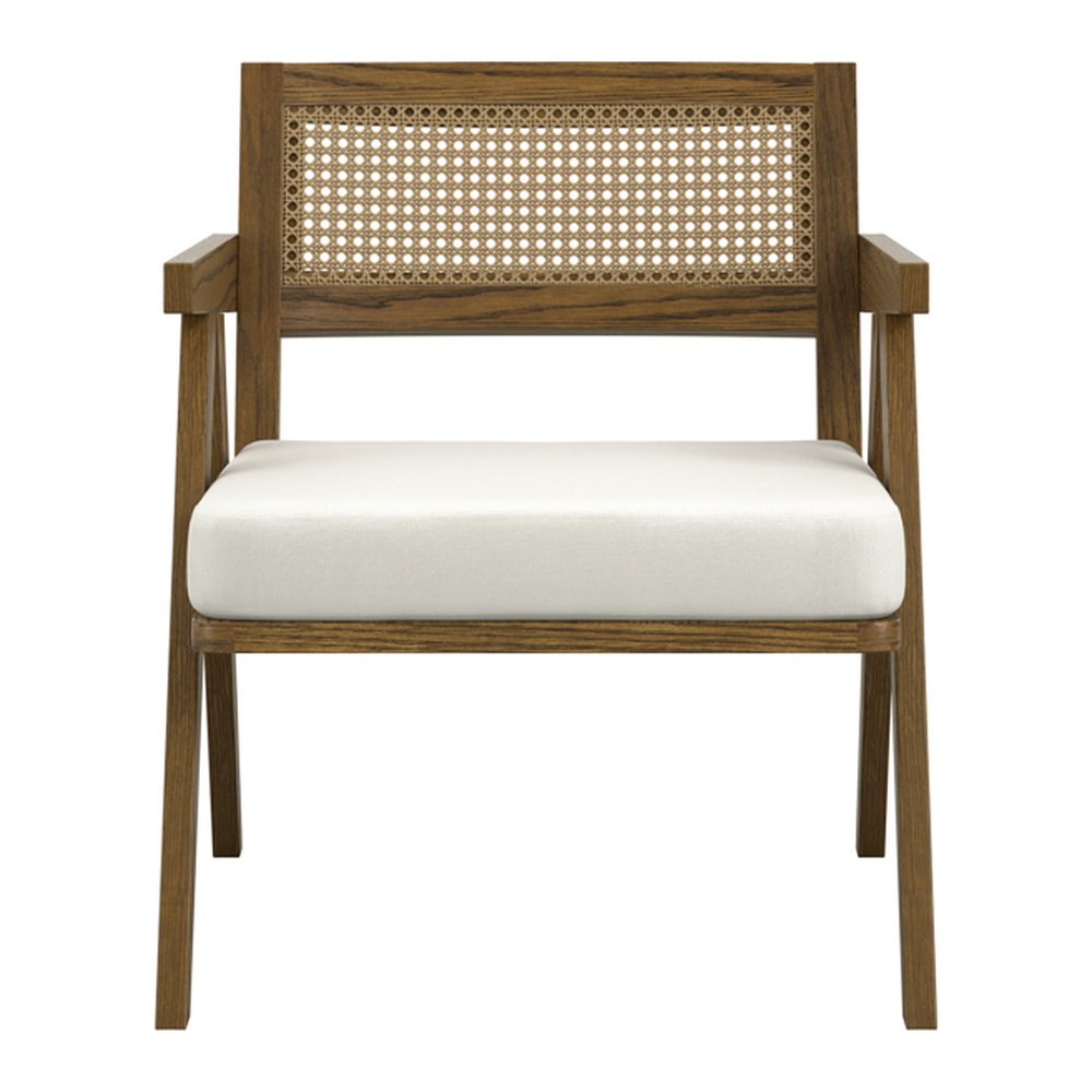 Chiswick woven accent chair with pine frame
