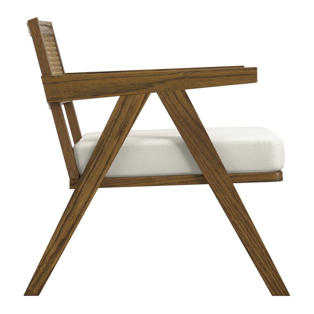 Chiswick woven accent chair with pine frame