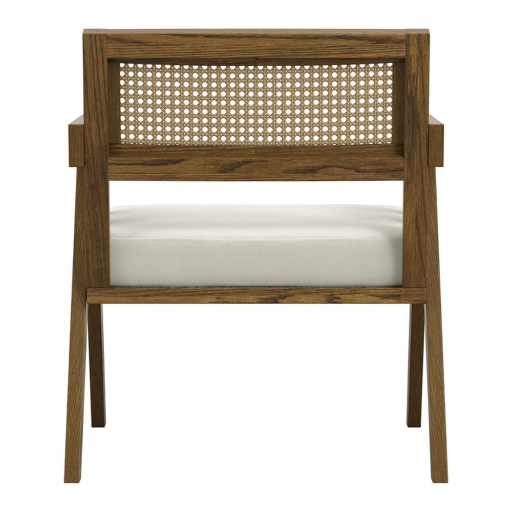 Chiswick woven accent chair with pine frame