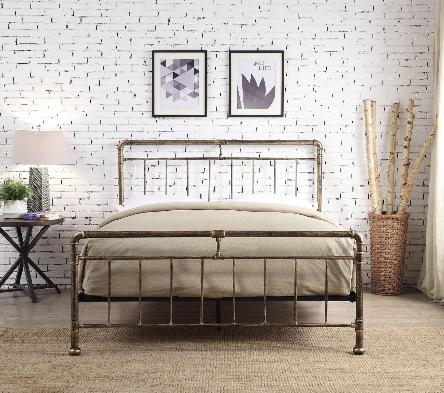 Cilcain Metal Double Bed - Millie & Jones