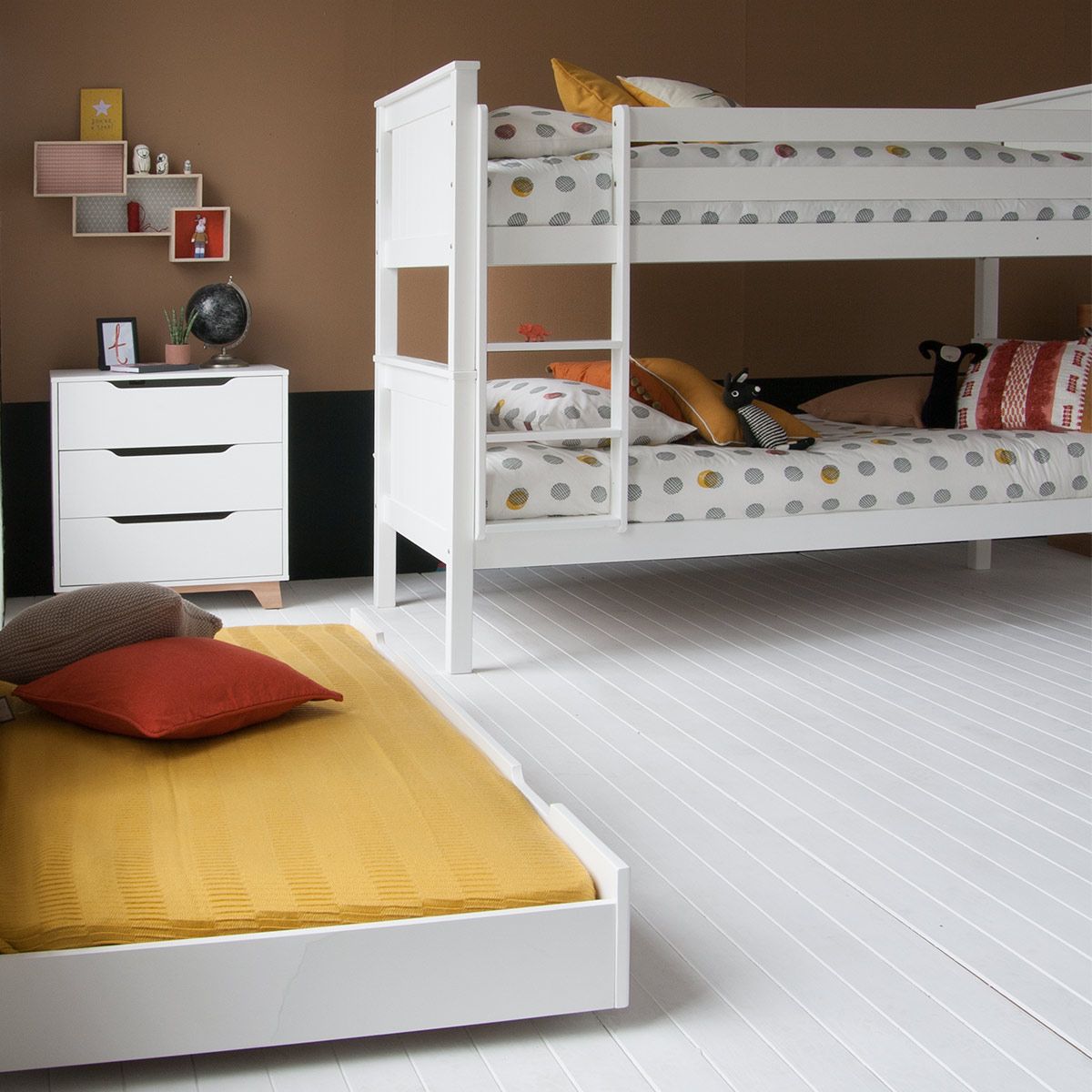 Classic Beech Detachable Bunk Beds with optional Trundle