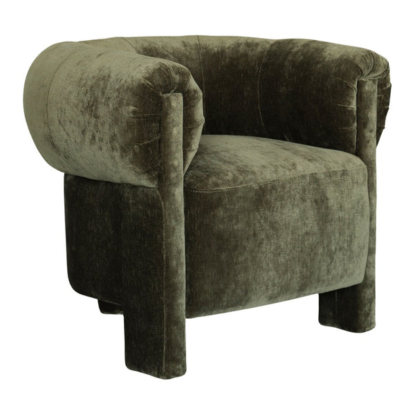 Clerkenwell three-legged armchair in Khaki Green