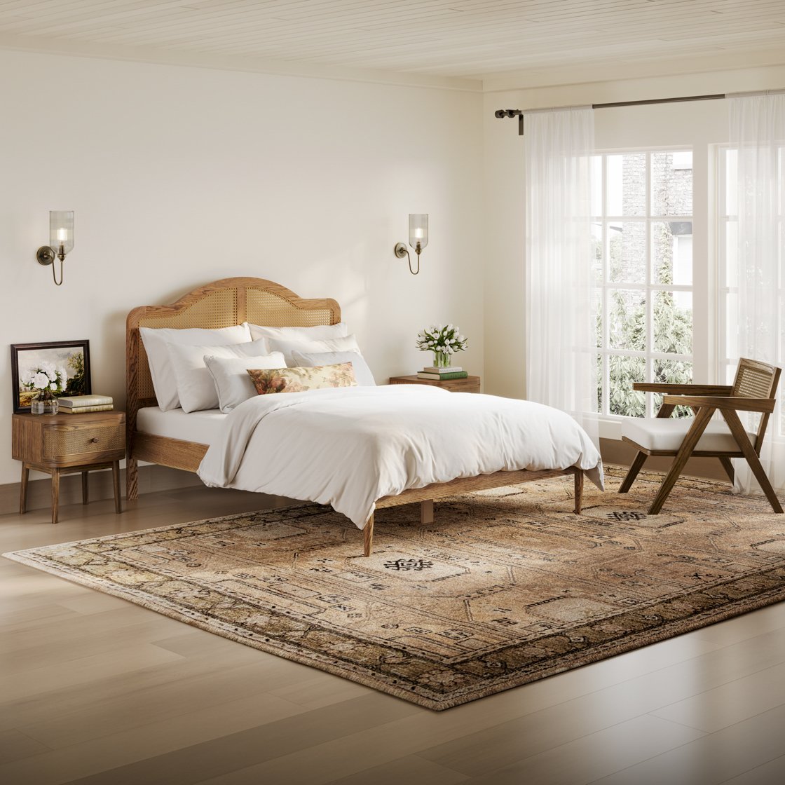 Coniston curved cane bed
