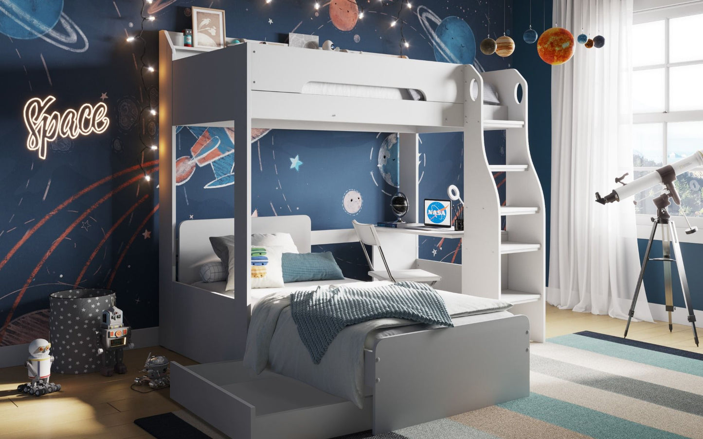 Galaxy L Shaped Bunk Bed