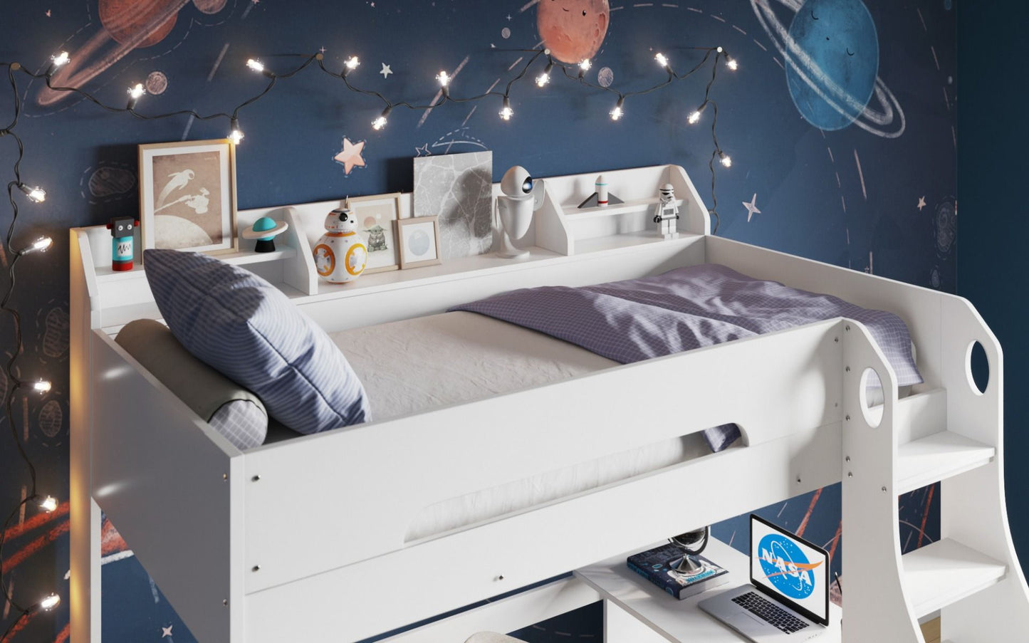 Cosmic White High Sleeper Frame