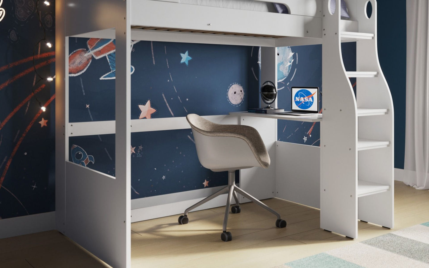 Cosmic White High Sleeper Frame