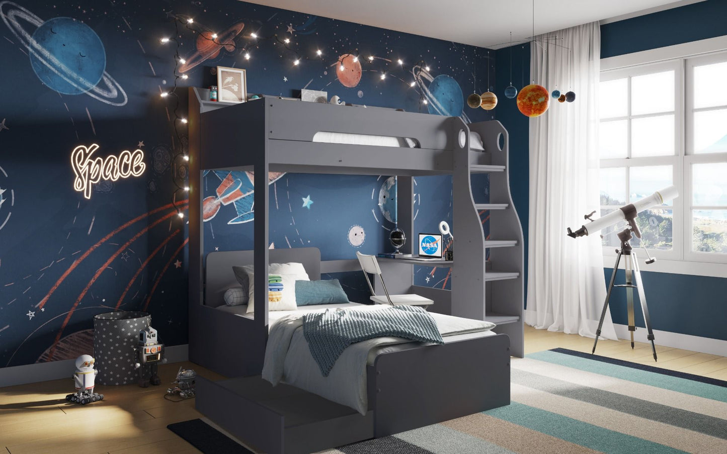 Galaxy L Shaped Bunk Bed
