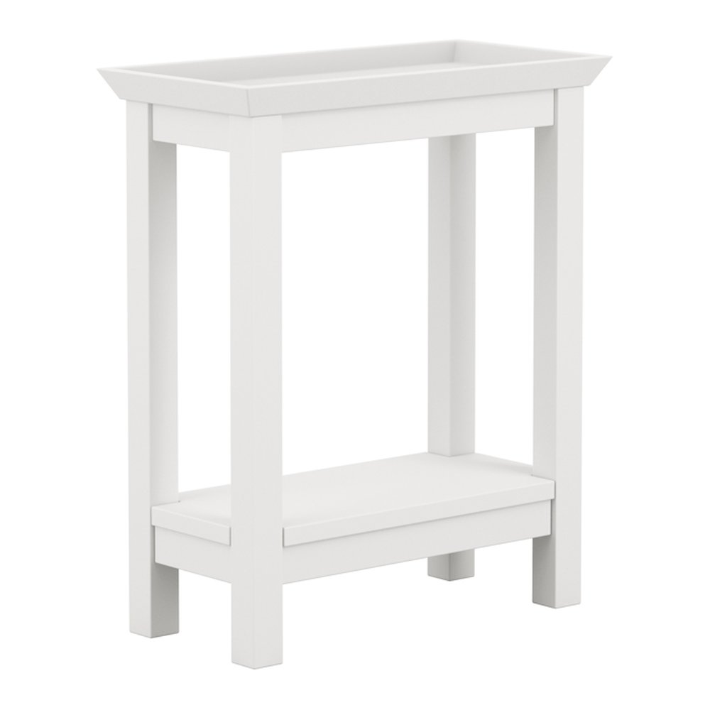 Coverack slim side table in White