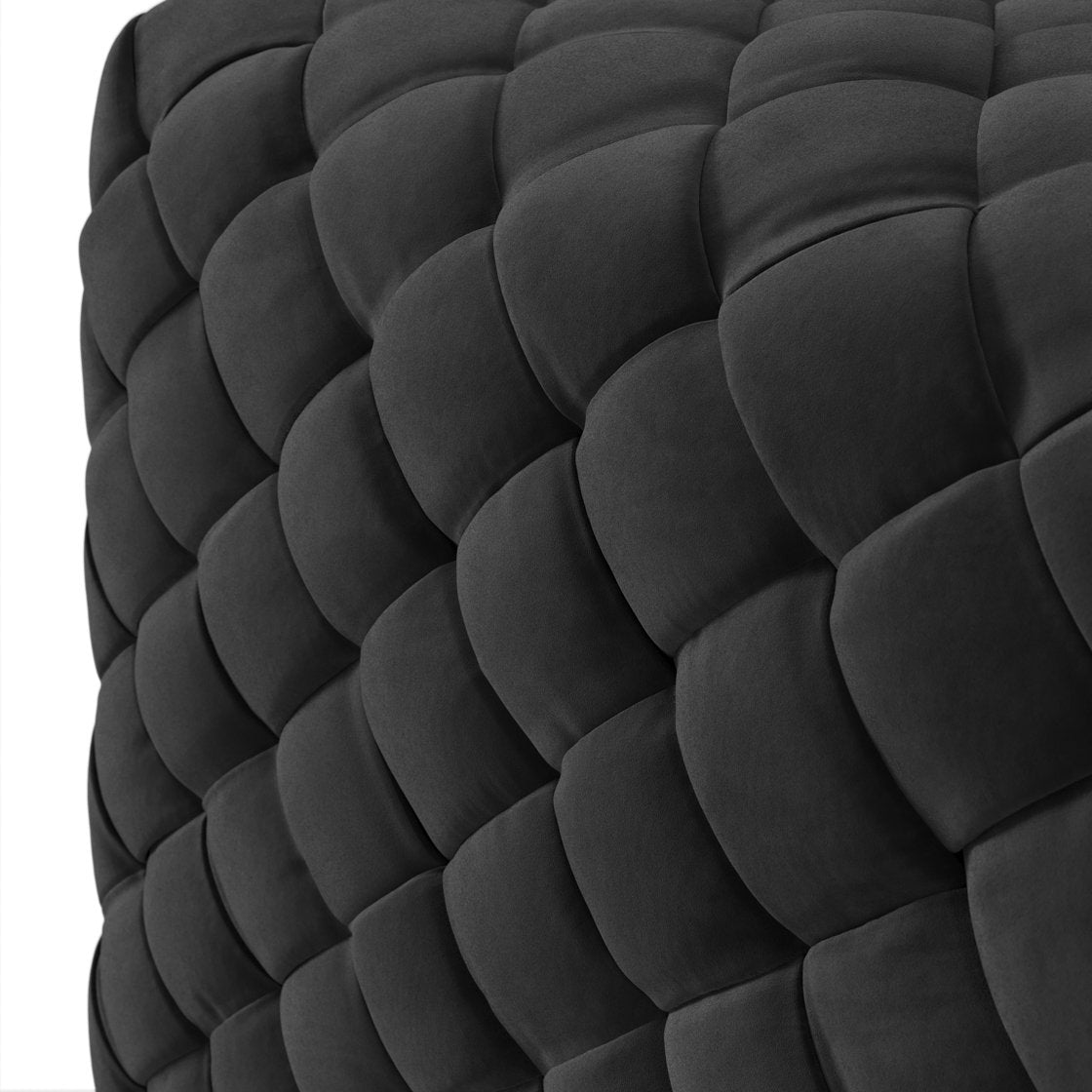 Culross basket weave pouffe