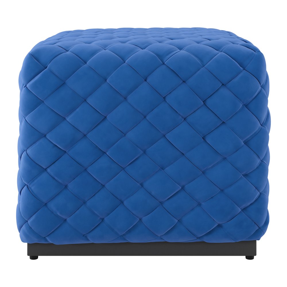 Culross basket weave pouffe